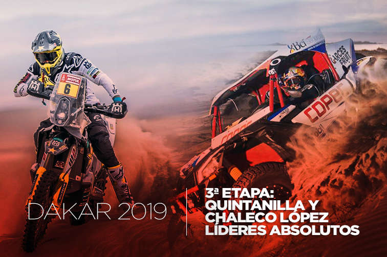 RALLY DAKAR 2019: Quintanilla y Chaleco López brillaron en la etapa 3 del Dakar 